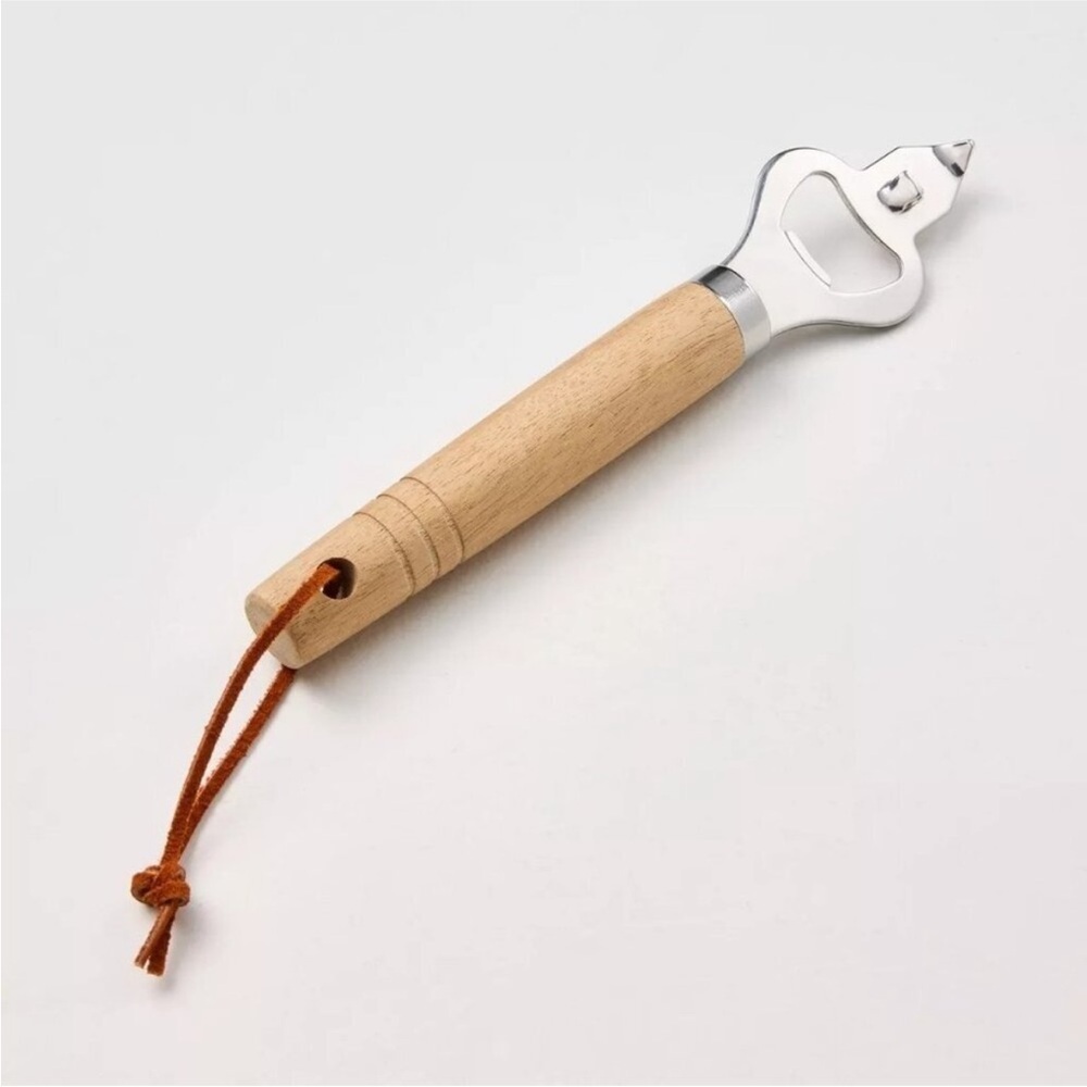 Hearth & Hand Magnolia Wood & Stainless Steel Bottle Opener